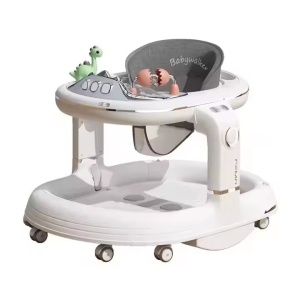 Premergator 4in1, Antemergator, Balansoar, Scaun de Masa, Functie Muzicala, din ABS, Roti Universale, Inaltime Reglabila, Sistem Antirasturnare, Greutate Portanta 25 kg, +6 Luni, Alb