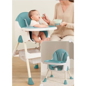 Scaun de Masa Pliabil 3in1, Reglabil, Multifunctional, Albastru - Img 2
