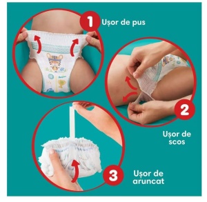 Scutece Chilotel Pampers Pants, marimea 3, 6 - 11 kg, 56 buc. - Img 5