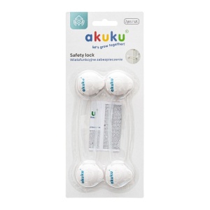 Set 2 sigurante multifunctionale lungi Akuku Safety lock gri - Img 3