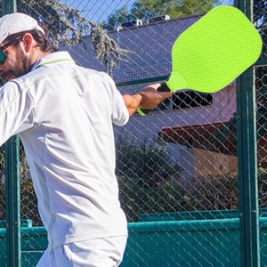 Set Joc de Ping-Pong, 2 Palete, 1 Minge, + 6 Ani, 37.5 x 18 x 3 cm, Galben/Verde - Img 6
