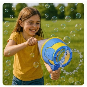 Suflator de Baloane, din Plastic, Functie de Suflare si de Facut Baloane, 4-6 Ani, 30.4 x 14.2 x 22.2 cm, Albastru - Img 4