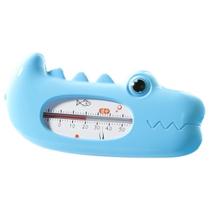 Termometru pentru Baie, Plutitor, Rezistent la apa, Multifunctional, Model Crocodil, 2.7x6.5x3.7 cm, Albastru
