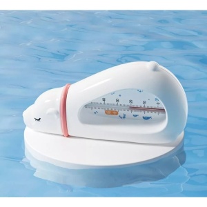 Termometru pentru Baie, Plutitor, Rezistent la apa, Multifunctional, Model Urs Polar, 15x7.5x4 cm, Alb - Img 2