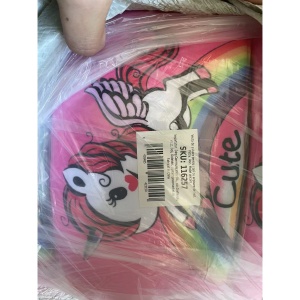 Vesta de salvare pentru copii cu aripioare de inot, Roz, Model unicorn - Img 5