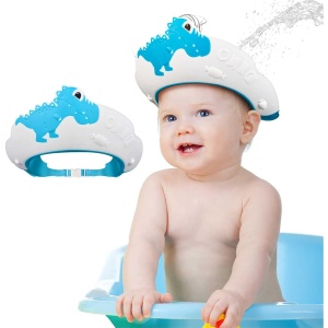 Viziera de Protectie Baie Pentru Copii, Model Dinozaur, Albastru - Img 4