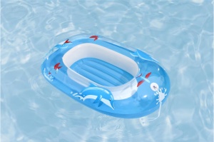 Barca gonflabila BESTWAY, 3-6 ani, 102x69 cm, capacitate maxima 45 kg, delfin - Img 4