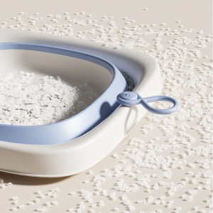Cada Pliabila pentru Baie pentru Copii, Cadita pentru Bebelusi, Model Patrat pentru Fundulet, Albastru, 32x27.5x3.7 cm, 4 L - Img 5