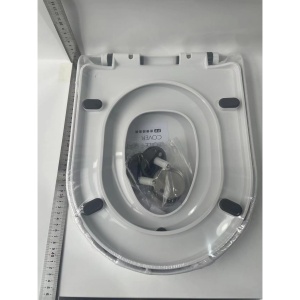 Capac de Toaleta cu Reductie 2 in 1, pentru Copii si Adulti, Coborare Lenta si Silentioasa, Instalare Usoara, din PP5 , in Forma de O, Alb - Img 6