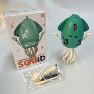 Caracatita Dansatoare, +3 Ani, 3 Moduri, din ABS, Incarcare USB, cu Undita Inclusa, 12.6 x 7.6 x 20.7 cm, Verde - Img 6
