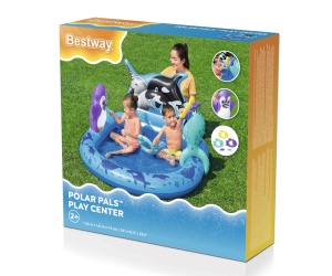 Centru de joaca copii, Bestway Polar Pals, gonflabil, PVC, 134 x 131 x 73 cm - Img 4