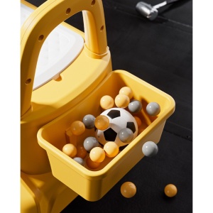 Excavator Manual pentru copii, 3 ani, Sport, Claxon, Cutie Depozitare, Lumini, Scaun, 62x26x47 cm, Galben - Img 5