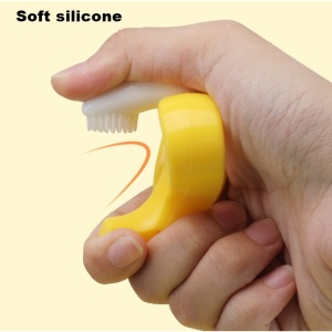 Jucarie dentitie bebelusi banana, material silicon non-toxic, 3m+ - Img 4