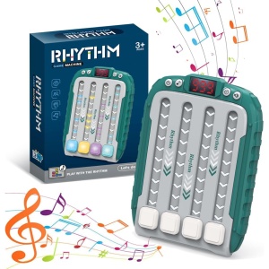 Jucarie Interactiva, Joc Rhythm, +3 Ani, din ABS, 6 Niveluri, 15 x 3 x 11 cm, Functie Muzicala, Verde - Img 2