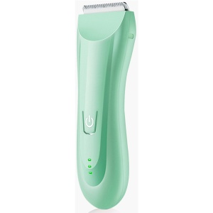 Masina De Tuns Bebelusi si Copii, Lame Cermice si Inox, Fara Fir, Functie Anti Taiere, Silentios, 50 W, Rezistent la Apa, 2 Accesorii, Incarcator USB, Verde deschis