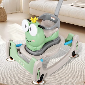 Masinuta Balansor Multifunctionala pentru Copii, Model Cal Scooter de tip Masinuta Balansor, Varsta 1-3 ani, 93 x 80 x 58 cm, cu Maner, Verde - Img 5