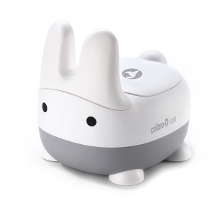 Olita Iepurasul Nuki by Colibro, cu insertie antistatica si capac, picioare din cauciuc, gri