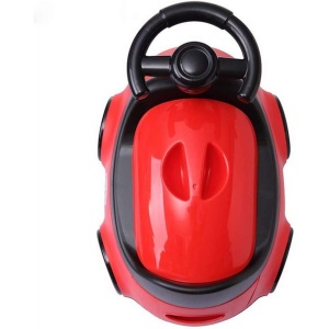 Olita pentru Copii, +1an, Portabila, Design Masinuta cu Capac, Model Prietenos, Non-Toxic, Compartiment Detasabil, Usor de Curatat, Rosu - Img 4