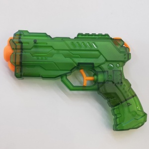 Pistol cu Apa, Pistol cu Apa pentru Copii, Manual, din Plastic, 23 x 16 x 4 cm, rezervor 250 ml, Verde - Img 3