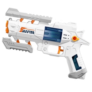 Pistol Manual cu Apa, Jucarie Pistol cu Apa, Design Nou S-Shooter Atractiv, 23 x 14.5 cm, Alb - Img 2