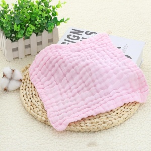 Prosop Absorbant, din Bumbac, 6 Straturi, 30 x 30 cm, Roz - Img 3