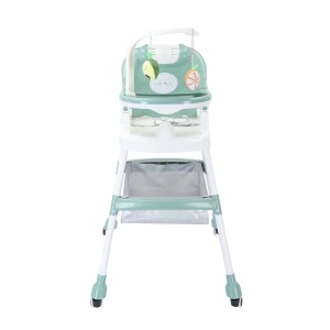 Scaun de Masa pentru Copii, Multifunctional, Suport de Agatat Jucarii, 110 x 60 x 70 cm, Verde - Img 2