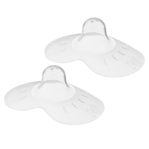 Set 2 protectii pentru mameloane Akuku marime L din silicon in cutie depozitare