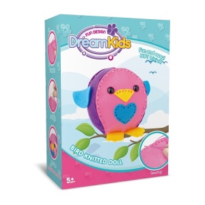 Set Creatie Perna pentru Copii Model Pasare, Dream Kids - Img 4
