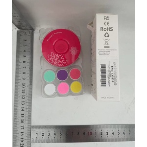 Set Pila Electrica pentru Copii si Bebelusi, ABS, Incarcare USB, Model cu Flori, 6 Accesorii, cu Lumina LED, Fucsia - Img 6