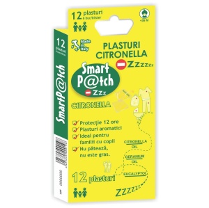 Set Plasturi, Smart Patch, Citronella, Anti-Tantari si Capuse, 12 buc