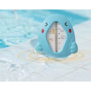 Termometru pentru Baie, Plutitor, Rezistent la apa, Multifunctional, Model Gaina, 10.5x10.5x2.5 cm, Albastru - Img 3