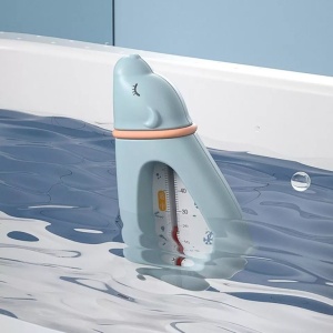 Termometru pentru Baie, Plutitor, Rezistent la apa, Multifunctional, Model Urs Polar, 15x7.5x4 cm, Albastru - Img 4