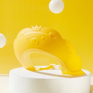 Viziera de Protectie Baie Pentru Copii, Model Coronita Leu, Galben - Img 2