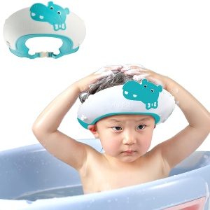 Viziera de Protectie Baie Pentru Copii, Model Hipopotam, Albastru - Img 6