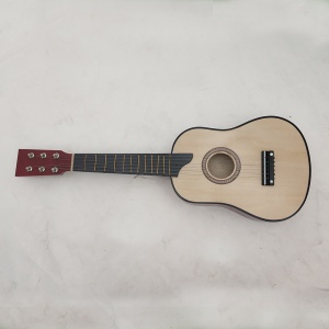Chitara pentru Copii, din Lemn si Plastic, pentru Incepatori, 63.5 x 22 x 5.8 cm, Bej - Img 2