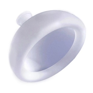 Dispozitiv Terapeutic Sputa, Cupa pentru Terapie Toracica, Dispozitiv de Eructare, pentru Adulti si Copii, 10 x 6.5 cm, din Silicon, Alb - Img 3