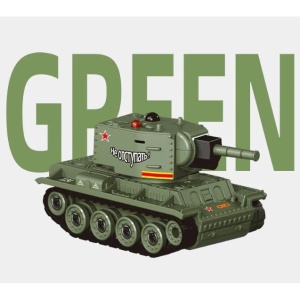 Mini Tanc cu Telecomanda, Wireless, 4 x 8 x 4 cm, cu Infrarosu, Verde - Img 4