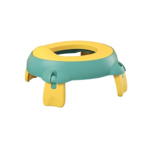Olita Portabila, pentru Calatorii, Confectionata din Spuma PU, 1-6 ani, 34x32x17 cm, Verde/Galben - Img 1