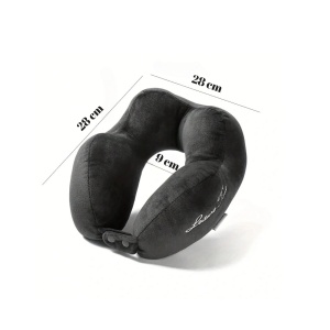 Perna de Calatorie, Pentru Gat, din Bumbac, cu 4 Cocoase, Ajustabila, Gri - Img 5