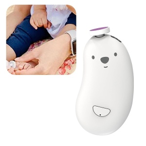 Pila Electrica, pentru Bebelusi si Adulti, din ABS, Incarcare USB, 6 Accesorii, cu Lumina Led, 8.8 x 4.9 cm, Alb - Img 3