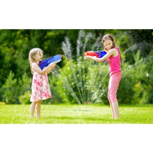 Pistol cu Apa pentru Copii, Rezervor, Pentru Piscina/Plaja, 6ani+, Bleumarin/Rosu, 300ML - Img 4