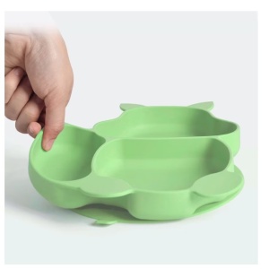 Set 10 piese diversificare bebelusi si copii din silicon verde - Img 4