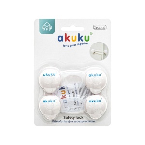 Set 2 sigurante multifunctionale Akuku Safety lock alb - Img 3