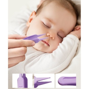 Set 4in1 de Ingrijire Unghii pentru Bebelusi, Cutie de Depozitare Tip Cerb, 0-6 Ani, 11 x 6 x 11 cm, Mov - Img 3