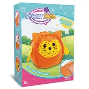 Set Creatie Perna pentru Copii Model Pisica, Dream Kids - Img 6
