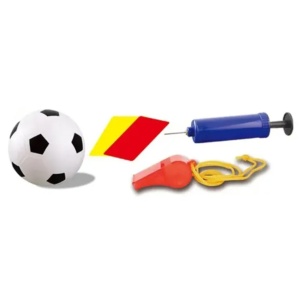 Set Poarta de Fotbal pentru Copii, 60x90 cm, Minge, Cartonase, Pompa, Fluier, Interactiv, Distractiv, Galben - Img 3