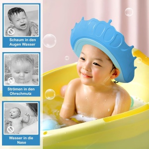 Viziera de Protectie Baie Pentru Copii, Model Coronita, Albastru - Img 3
