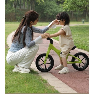 Bicicleta pentru Copii, Fara Pedale, Pentru 2-6 Ani, Sa Reglabila 43 - 58 cm, 88 x 56 x 43 cm, Verde - Img 3