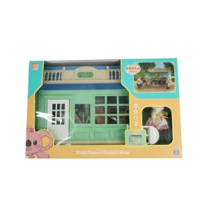 Casa de papusi, magazin cu flori, cu mobilier si figurine - Img 1