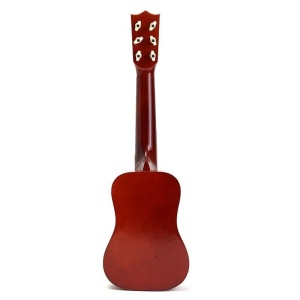 Chitara pentru Copii, din Lemn si Plastic, pentru Incepatori, 53.4 x 17.5 x 5.8 cm, Maro Lucios - Img 2